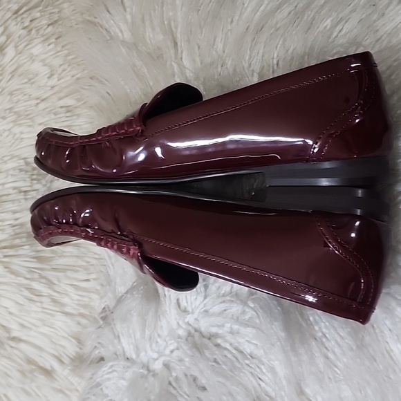 Zara Burgundy Loafers - Picture 7 of 12
